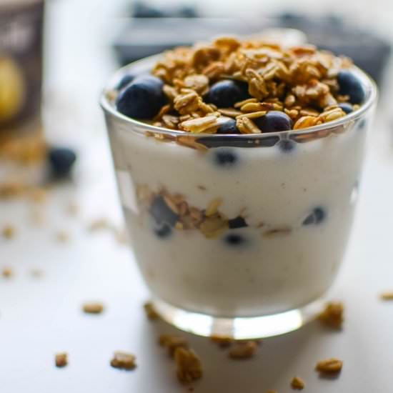 Blueberry Coconut Almond Parfait