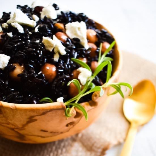 Cranberry Goat Cheese Black Rice