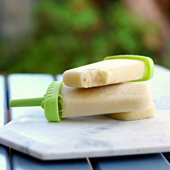 Paleo Pineapple Coconut Popsicles