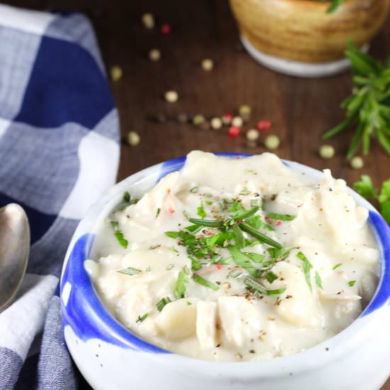 Homemade Chicken and Dumplings
