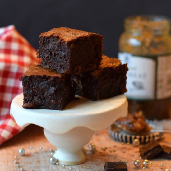 Chocolate Brownies with Mincemeat