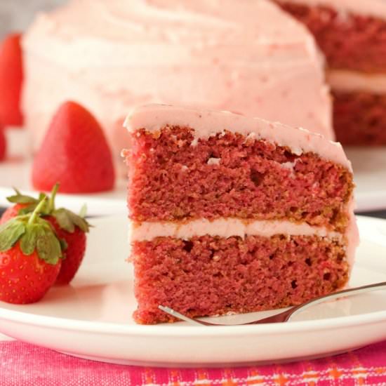 Vegan Strawberry Cake
