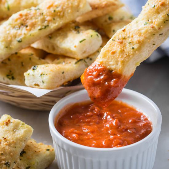 Garlic Parmesan Breadsticks