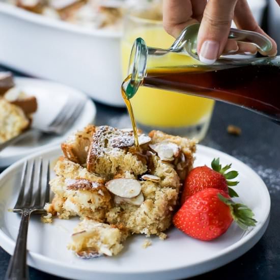Overnight Chai Eggnog French Toast