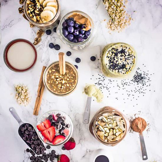 Overnight Oats – 8 Ways