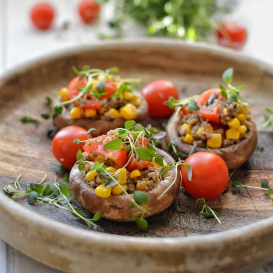 10 Minute Stuffed Mushrooms
