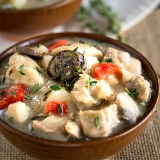 Creamy Chicken Stew with Potatoes