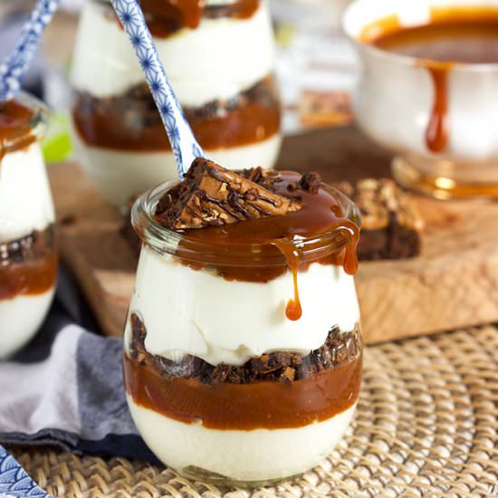 Salted Caramel Brownie Parfait