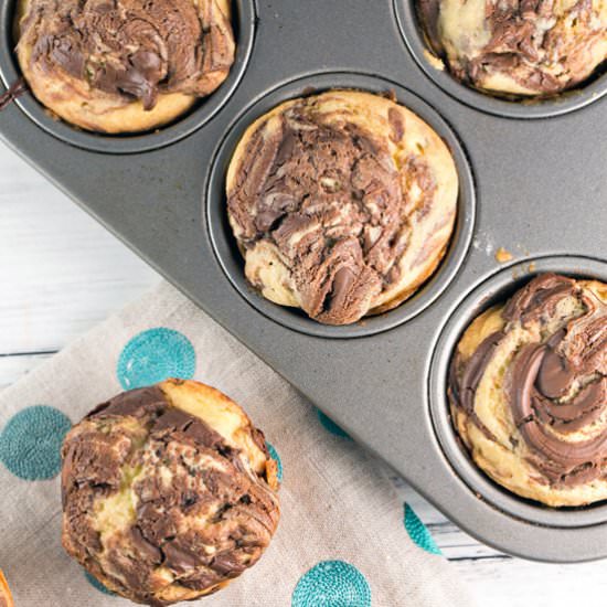 Nutella Swirl Cupcakes