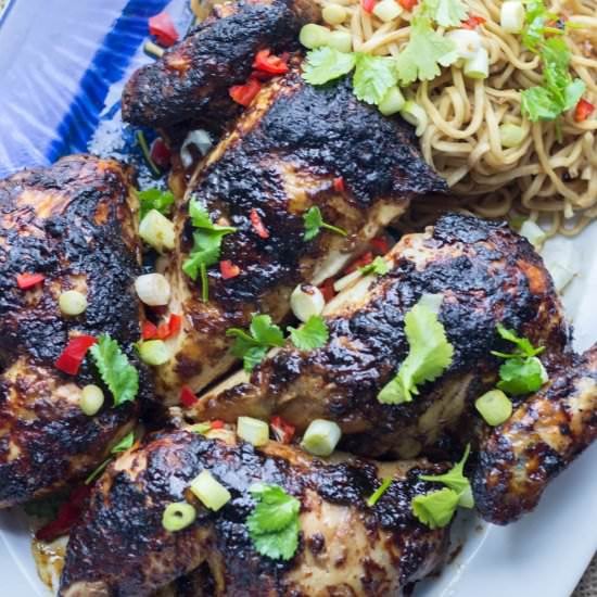 Asian Roasted Spatchcock Chicken