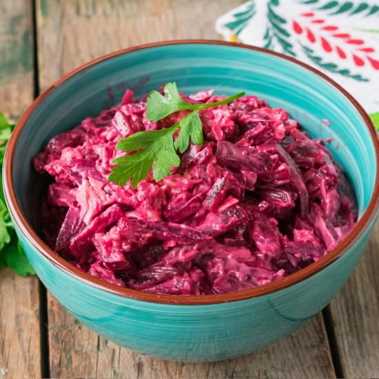 Beet Garlic Salad