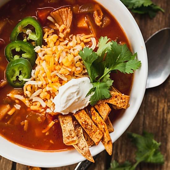 Jackfruit Tortilla Soup