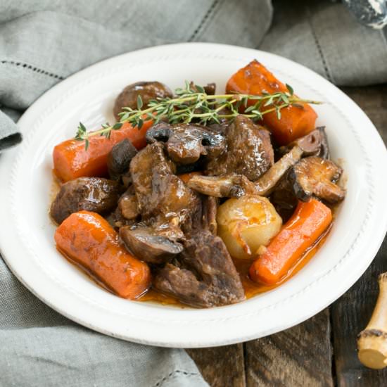 Slow Cooker Beef Stew with Mushroom