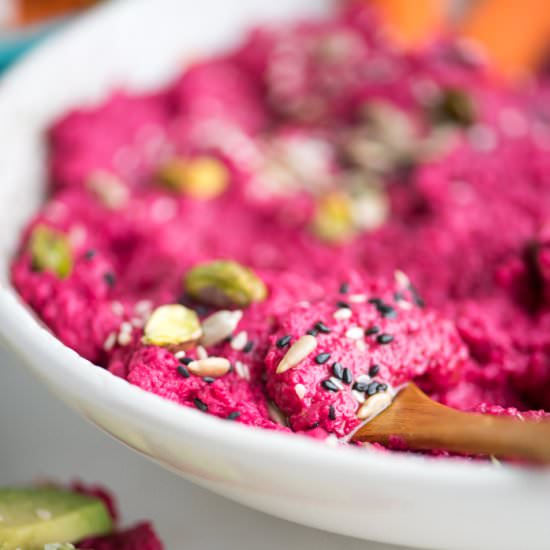 Oil-Free Beet Hummus