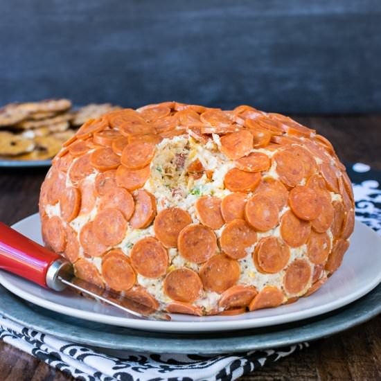 Loaded Pizza Cheese Ball