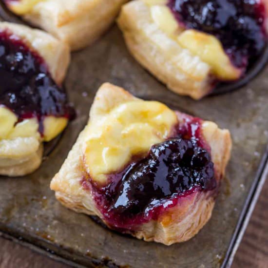 Blueberry Vanilla Pastry Bites