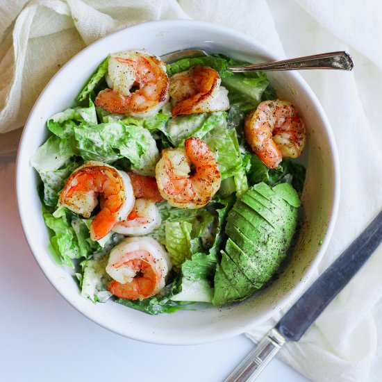 Easy Shrimp Caesar Salad