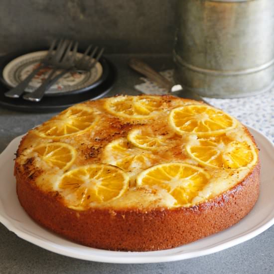 Upside-down Orange Cake