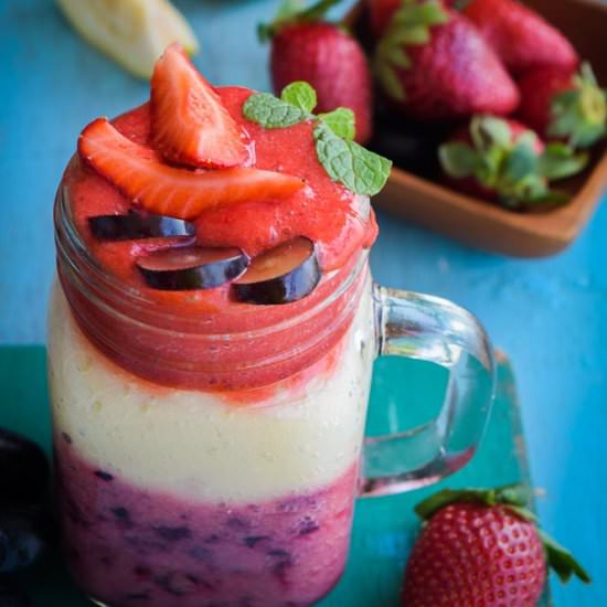 3 layer winter smoothie