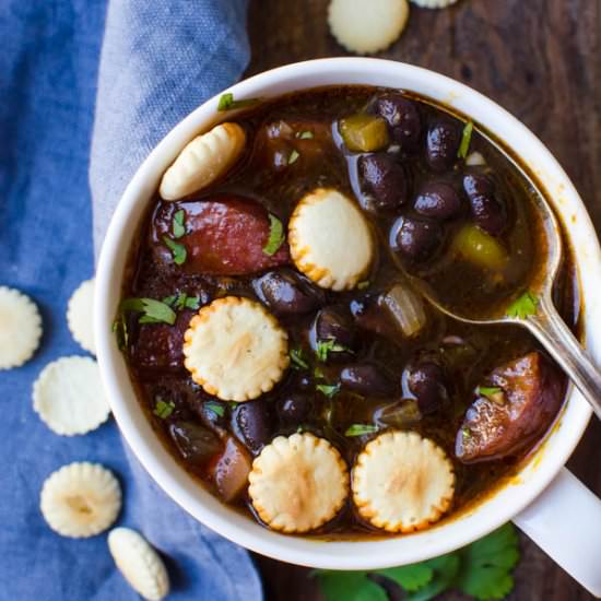 Black Bean and Sausage Soup
