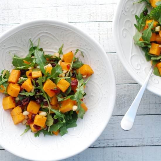 Butternut Squash Arugula Salad