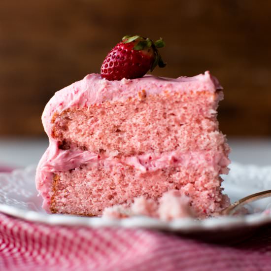 Homemade Strawberry Cake