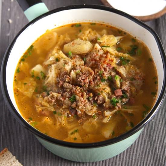 German Savoy Cabbage Soup