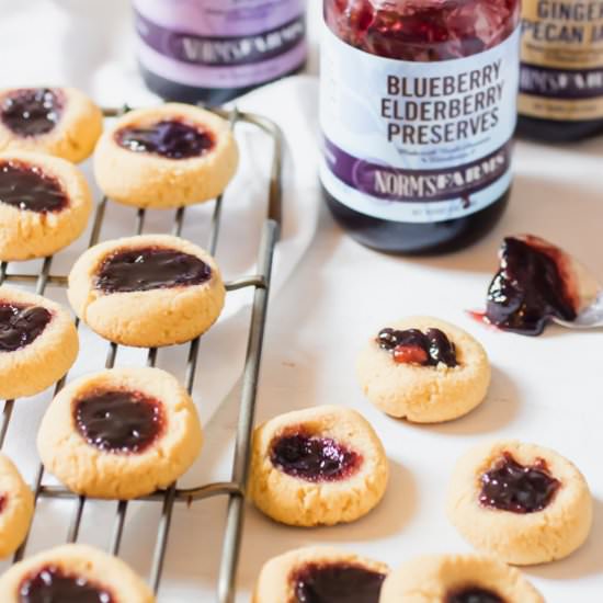 Elderberry Thumbprint Cookies