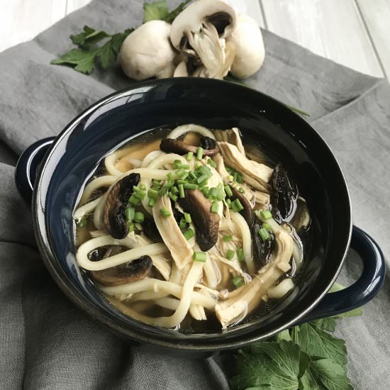 Mushroom Marsala Udon Noodle Bowls