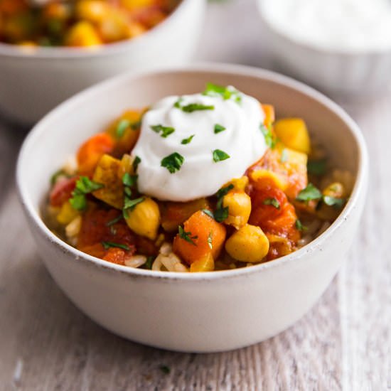Moroccan Chickpea Vegetarian Stew
