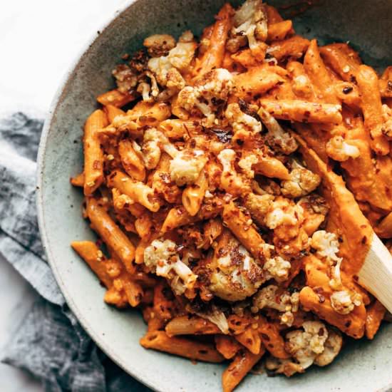 Red Pepper Cashew Pasta