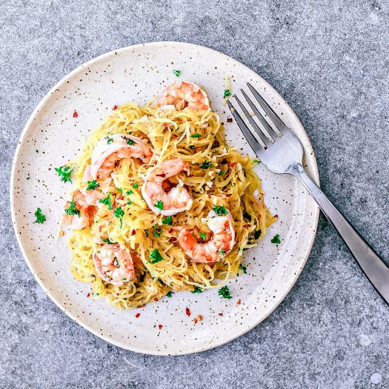 Shrimp Scampi Spaghetti Squash