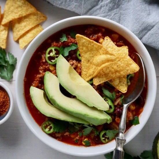Easy Skinny Turkey Taco Soup