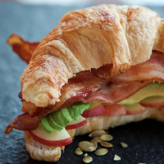 Bacon, Avocado, & Apple Croissants