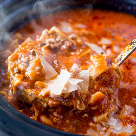 Slow Cooker Lasagna Soup
