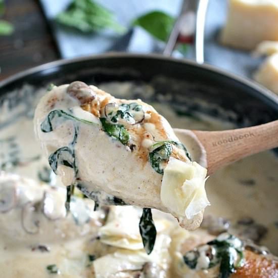 Creamy Parmesan Mushroom Chicken