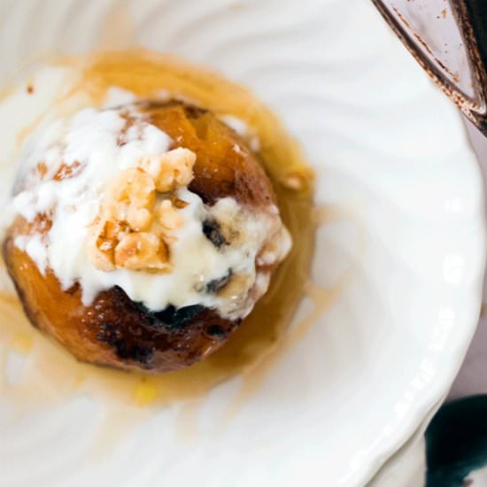 Chamomile and Lemon Baked Apples