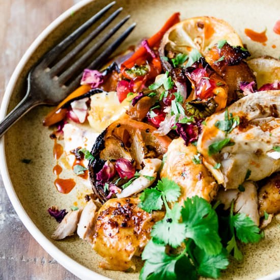 Harissa Chicken Tray Bake