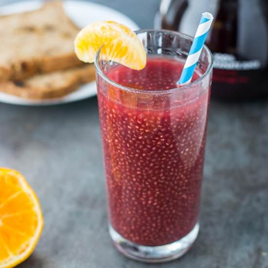 Pomegranate Ginger Chia Juice