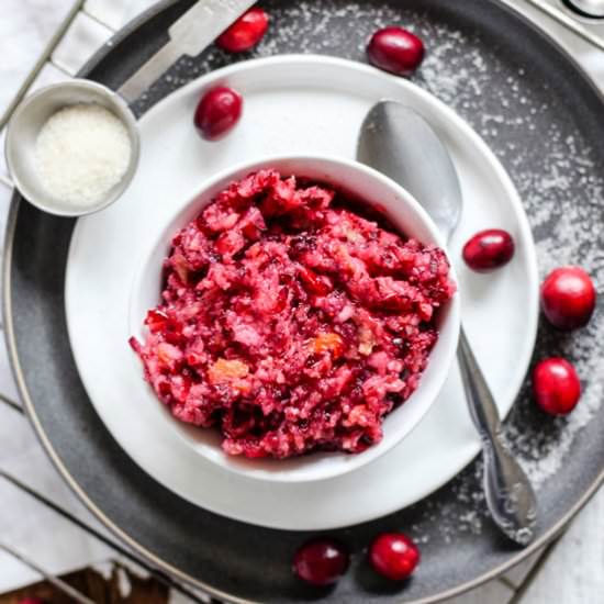 Five Minutes Cranberry Relish