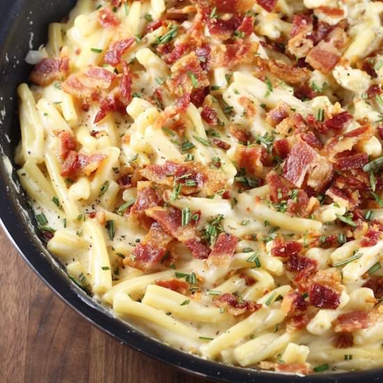 Bacon White Cheddar Pasta