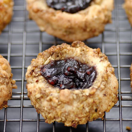 Pecan Thumbprint Cookies