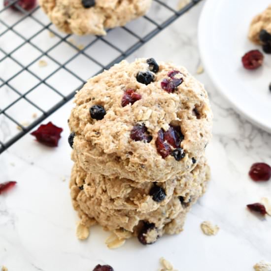 Paleo Banana Berry Breakfast Cookie
