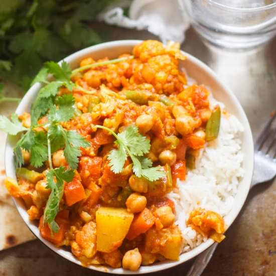 Easy Mixed Vegetable Curry