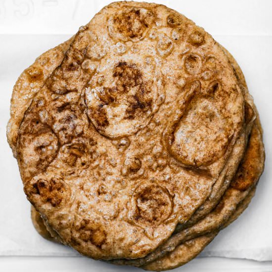 Easy Vegan Spelt Naan Bread