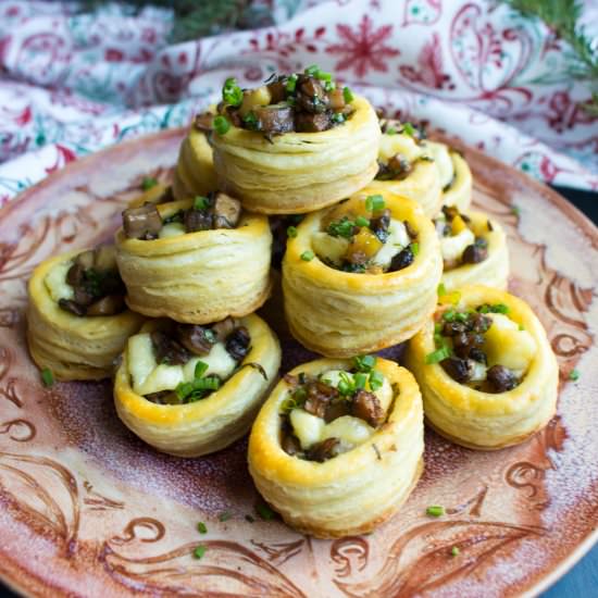 Mushroom and Brie Puffs