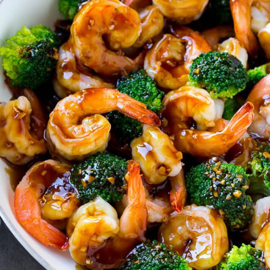 Honey Garlic Shrimp Stir Fry