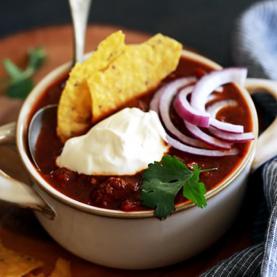 Beer Braised Beanless Chili