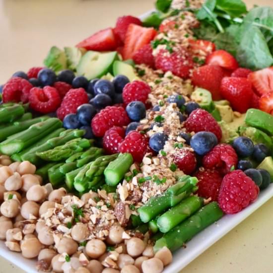 Vegetarian summer cobb salad