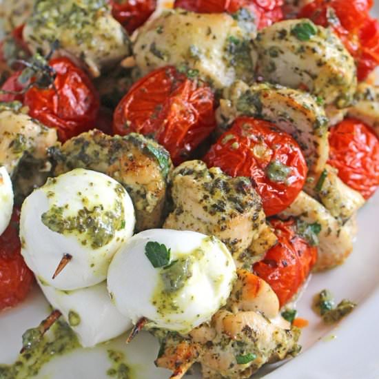 Pesto Chicken Kabobs